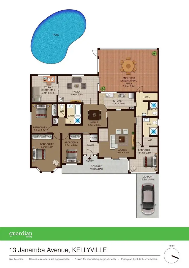 Floorplan of Homely house listing, 13 Janamba Avenue, Kellyville NSW 2155
