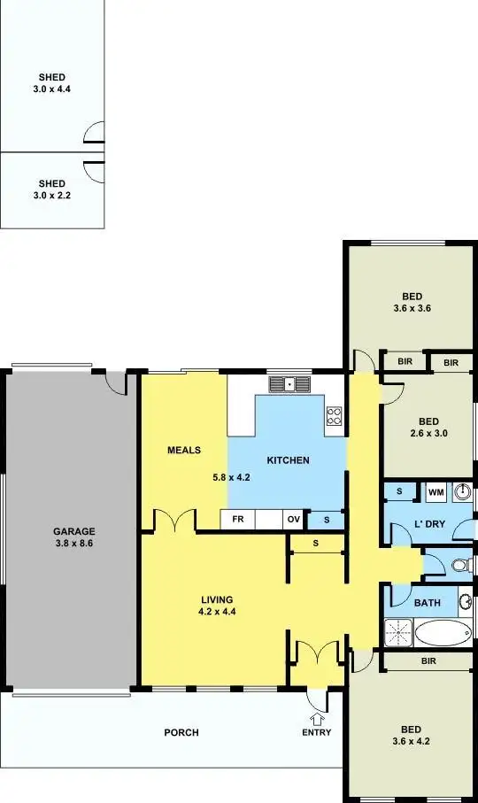 Floorplan of Homely house listing, 8 Ravenna Street, St Albans VIC 3021