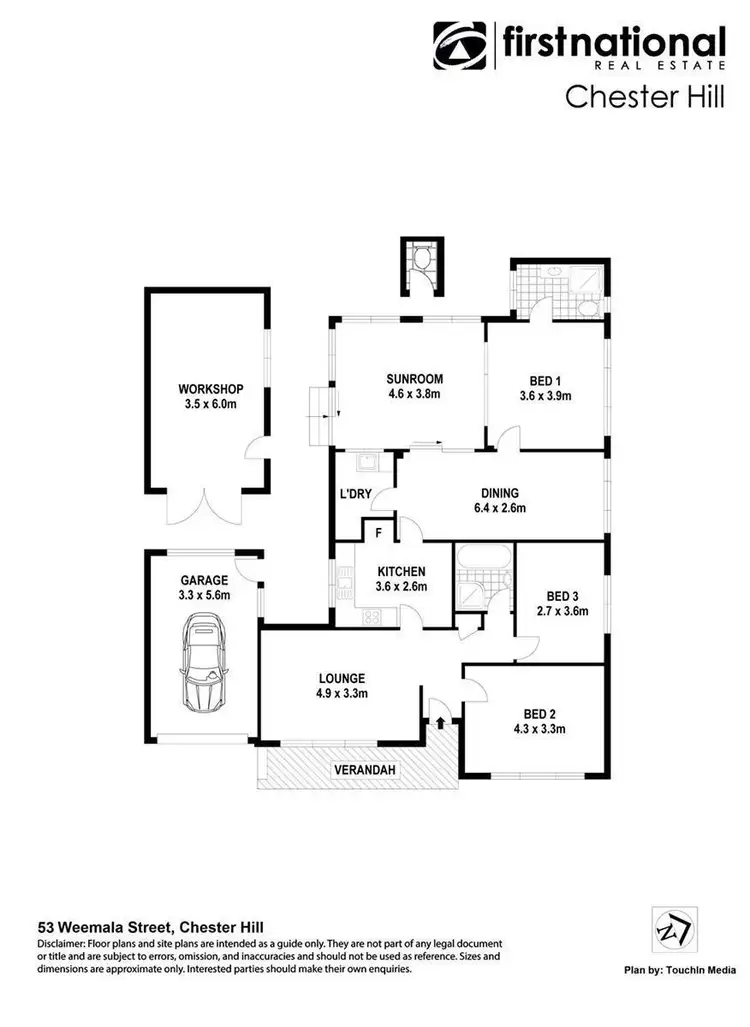 Floorplan of Homely house listing, 53 Weemala Street, Chester Hill NSW 2162