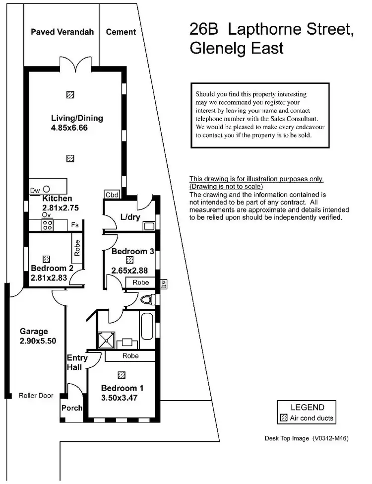 Floorplan of Homely house listing, 26B Lapthorne Street, Glenelg East SA 5045