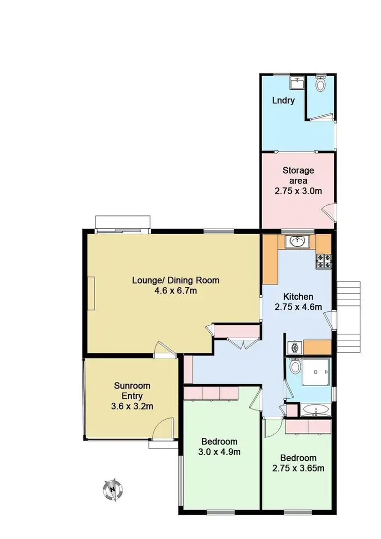 Floorplan of Homely house listing, 8 Brown Street, Redhead NSW 2290