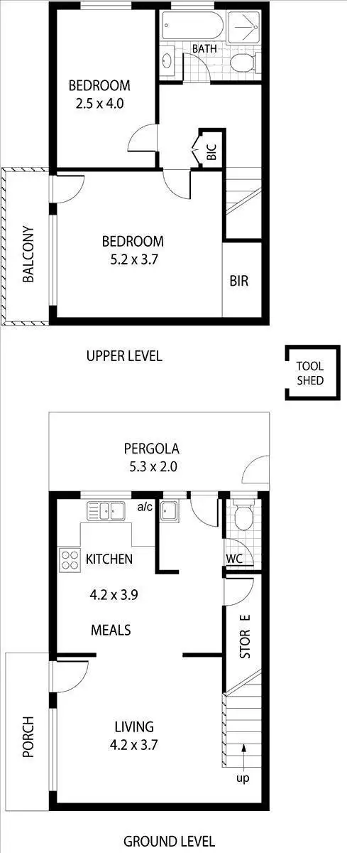 Floorplan of Homely unit listing, 3/575 Lower North East Road, Campbelltown SA 5074