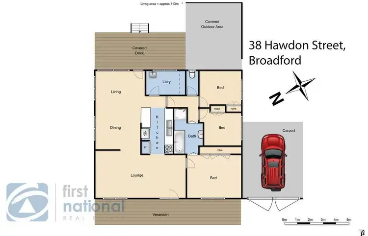 Floorplan of Homely house listing, 38 Hawdon Street, Broadford VIC 3658