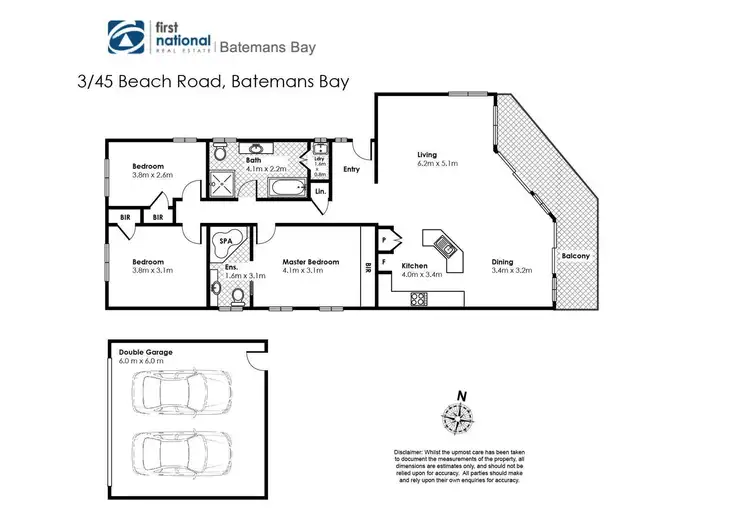 Floorplan of Homely unit listing, 3/45 Beach Road, Batemans Bay NSW 2536