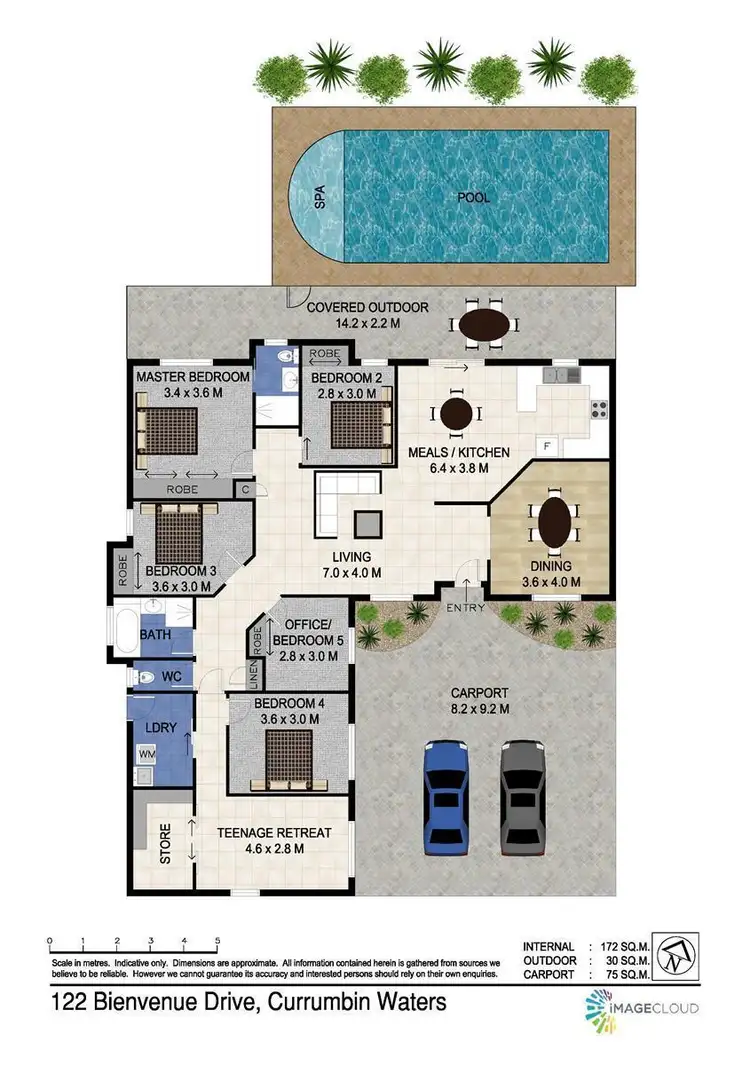 Floorplan of Homely house listing, 122 Bienvenue Drive, Currumbin Waters QLD 4223