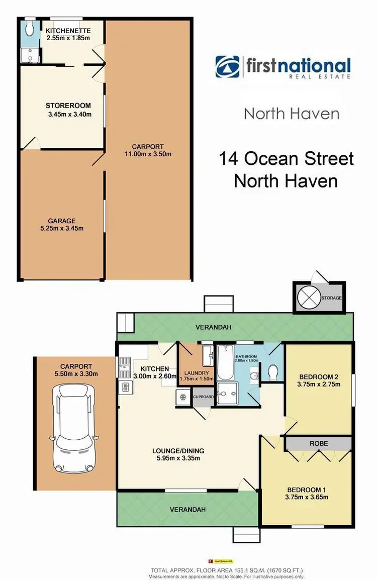 Floorplan of Homely house listing, 14 Ocean Street, North Haven NSW 2443