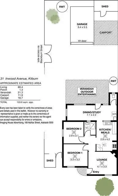 Floorplan of Homely house listing, 31 Inwood Avenue, Kilburn SA 5084