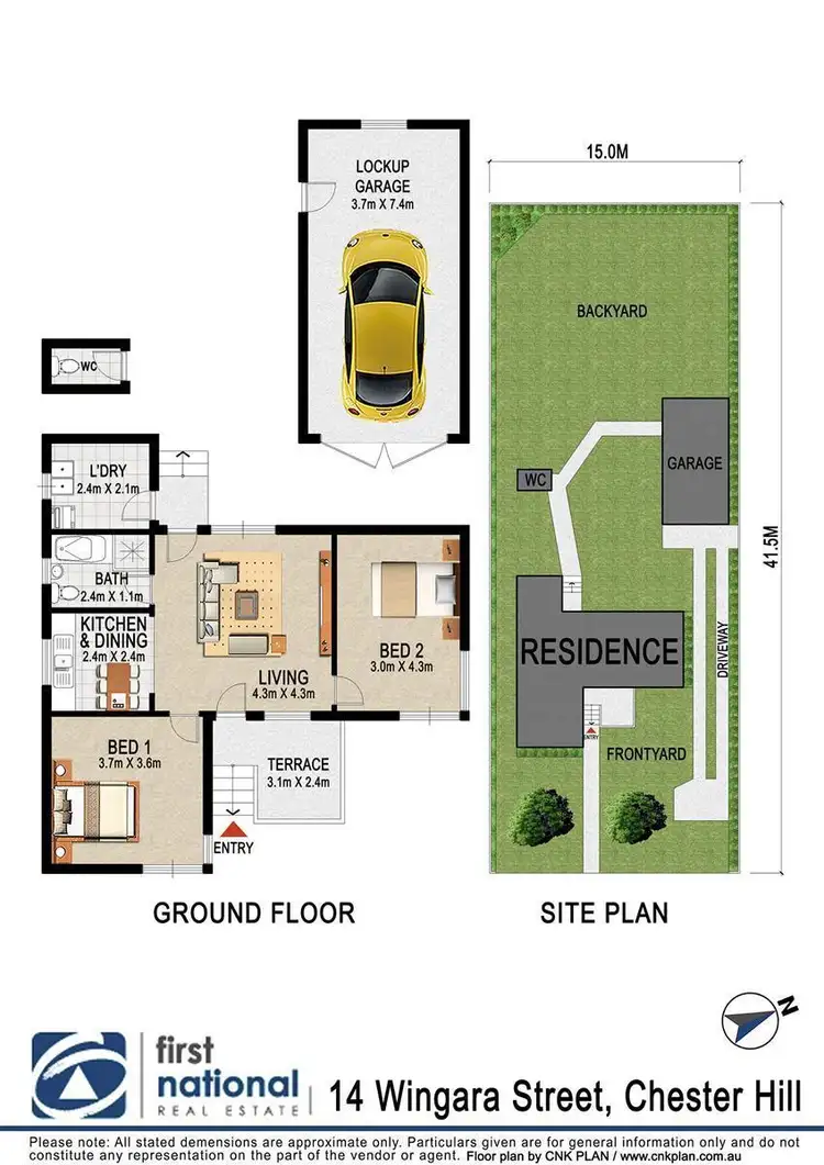 Floorplan of Homely house listing, 14 Wingara Street, Chester Hill NSW 2162