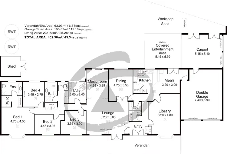 Floorplan of Homely house listing, 36 Matthew Smillie Drive, Nairne SA 5252
