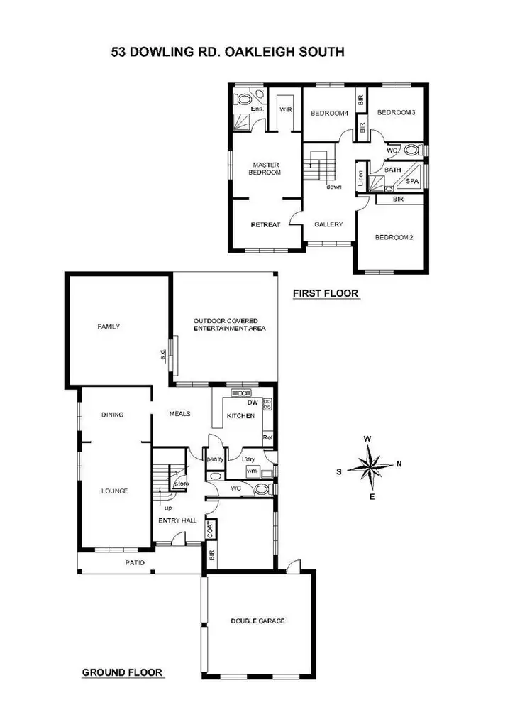 Floorplan of Homely house listing, 53 Dowling Road, Oakleigh South VIC 3167