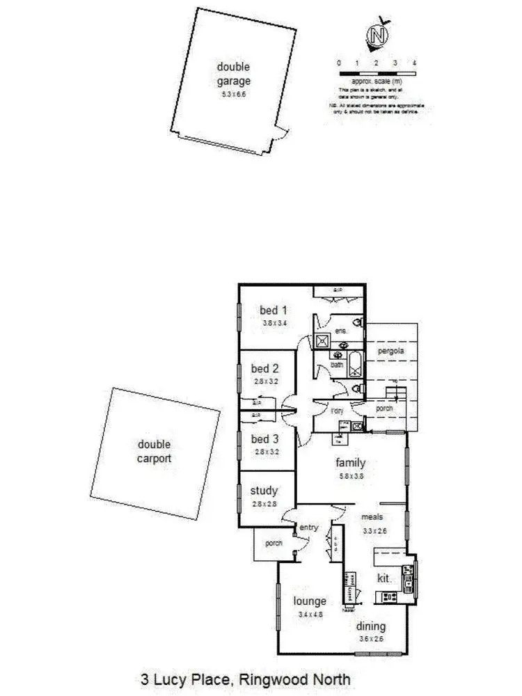 Floorplan of Homely house listing, 3 Lucy Place, Ringwood North VIC 3134