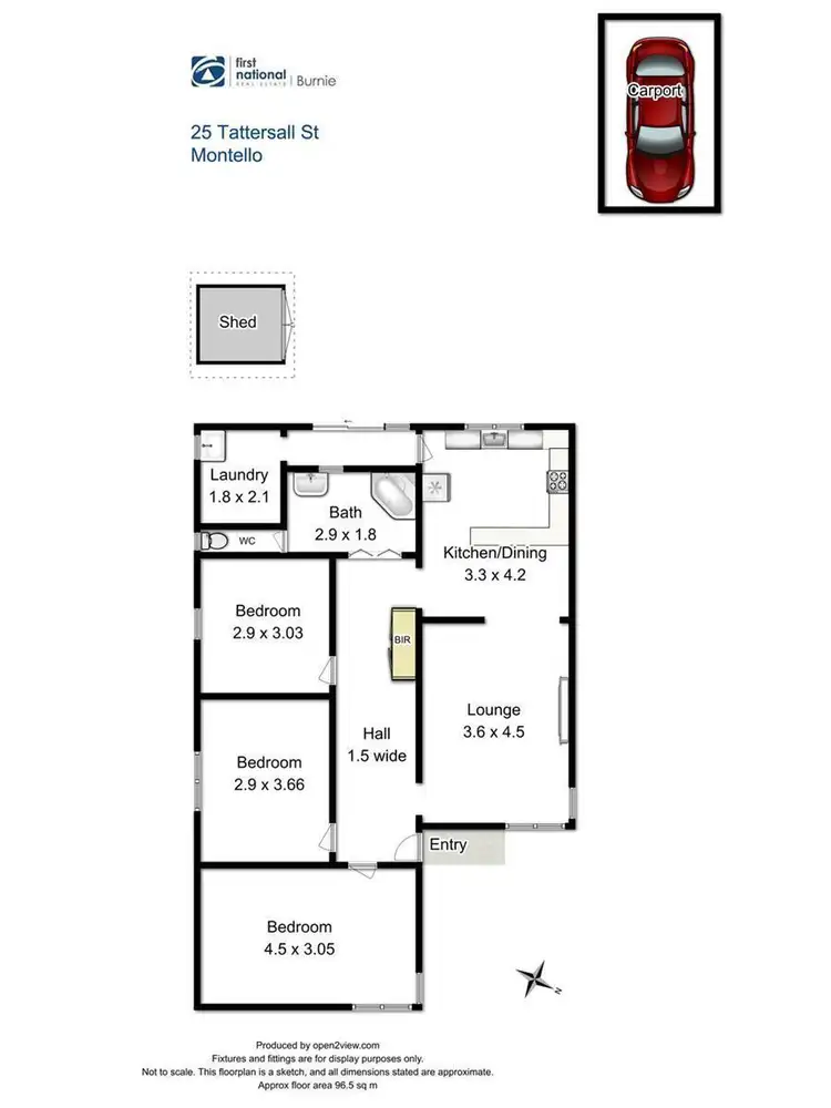 Floorplan of Homely house listing, 25 Tattersall Street, Montello TAS 7320