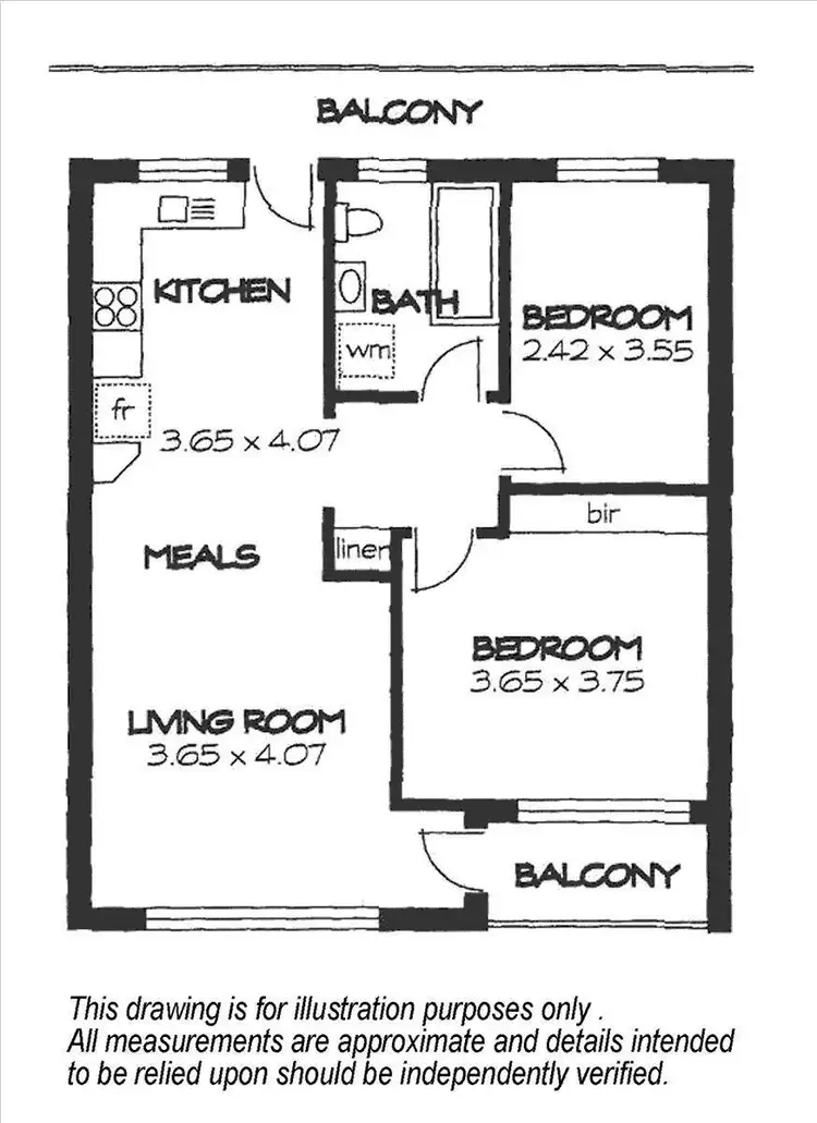 Floorplan of Homely unit listing, 6/649 Grange Road, Grange SA 5022