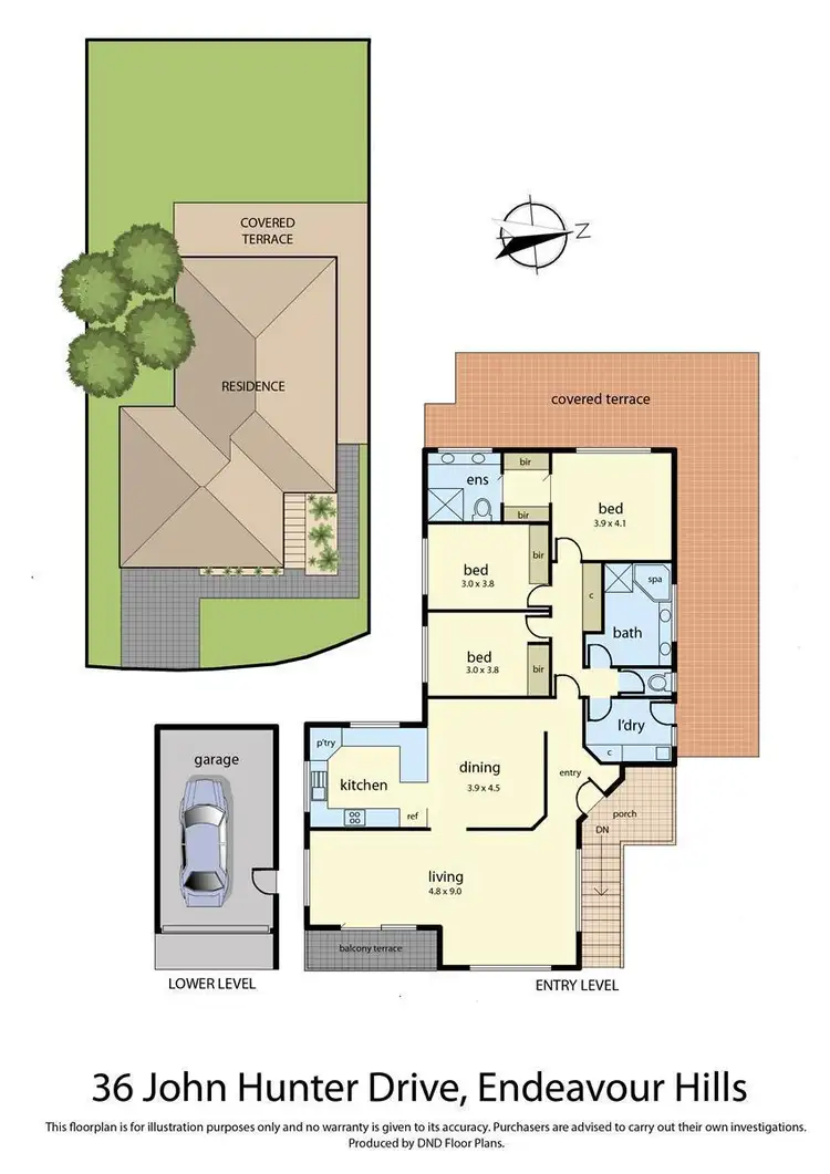Floorplan of Homely house listing, 36 John Hunter Drive, Endeavour Hills VIC 3802