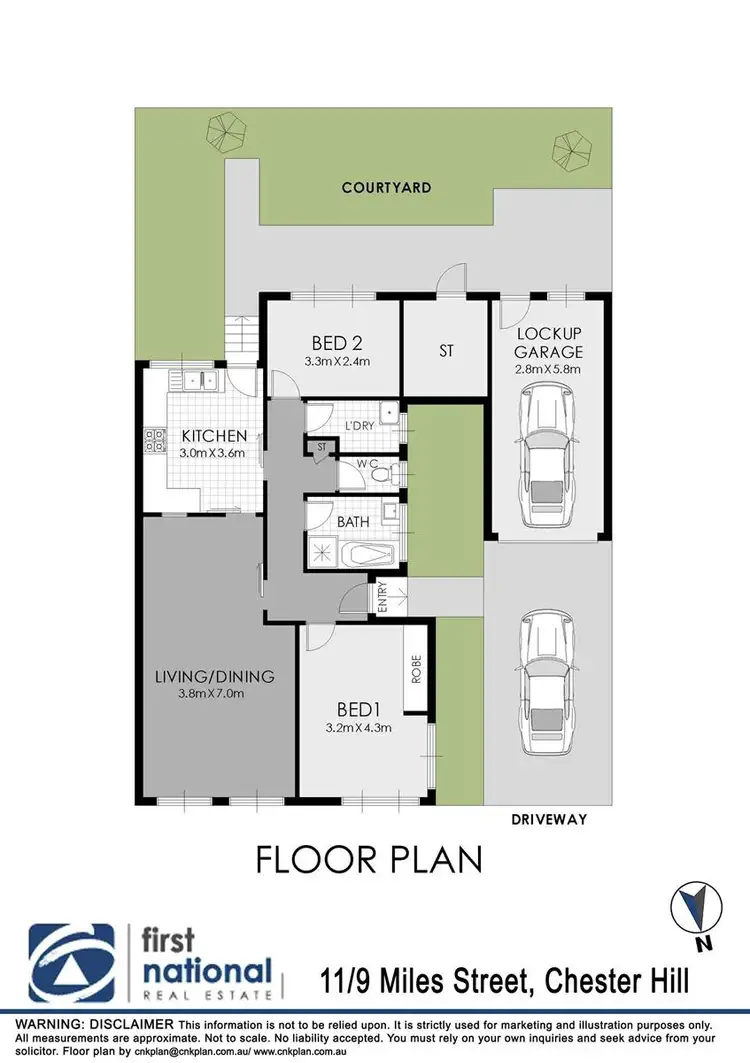 Floorplan of Homely villa listing, 11/9-11 Miles Street, Chester Hill NSW 2162