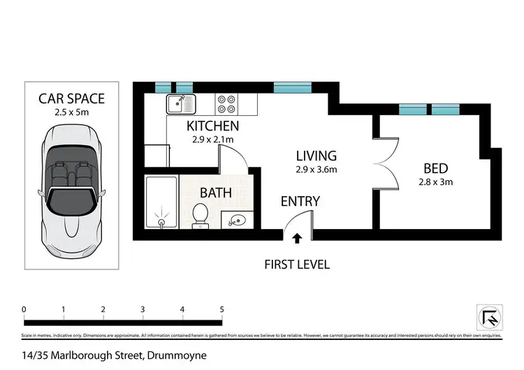 Floorplan of Homely apartment listing, 14/35 Marlborough Street, Drummoyne NSW 2047