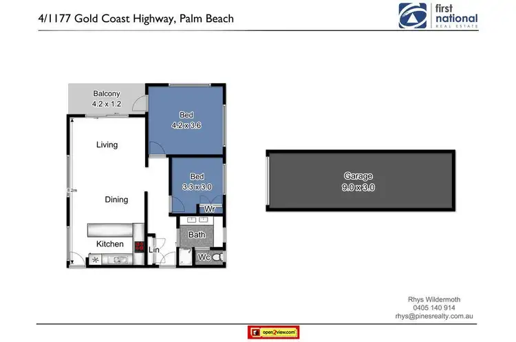 Floorplan of Homely unit listing, 4/1177 Gold Coast Highway, Palm Beach QLD 4221