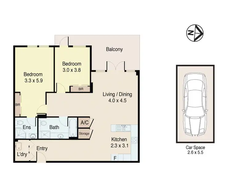 Floorplan of Homely apartment listing, 26/7 Bay Street, Meadowbank NSW 2114