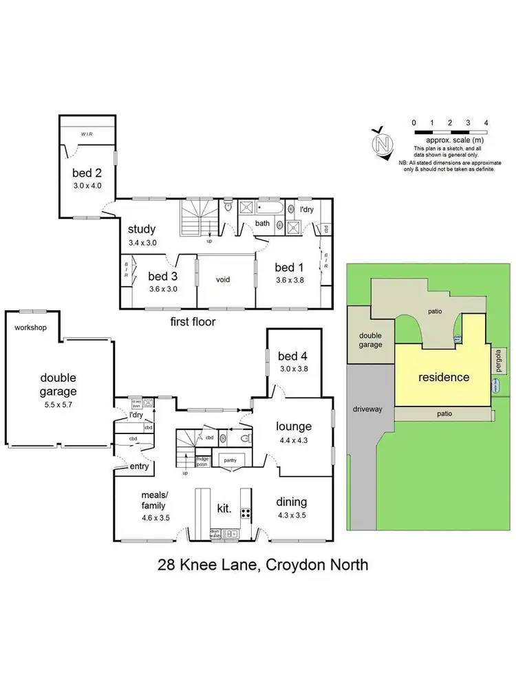 Floorplan of Homely house listing, 28 Knee Lane, Croydon North VIC 3136