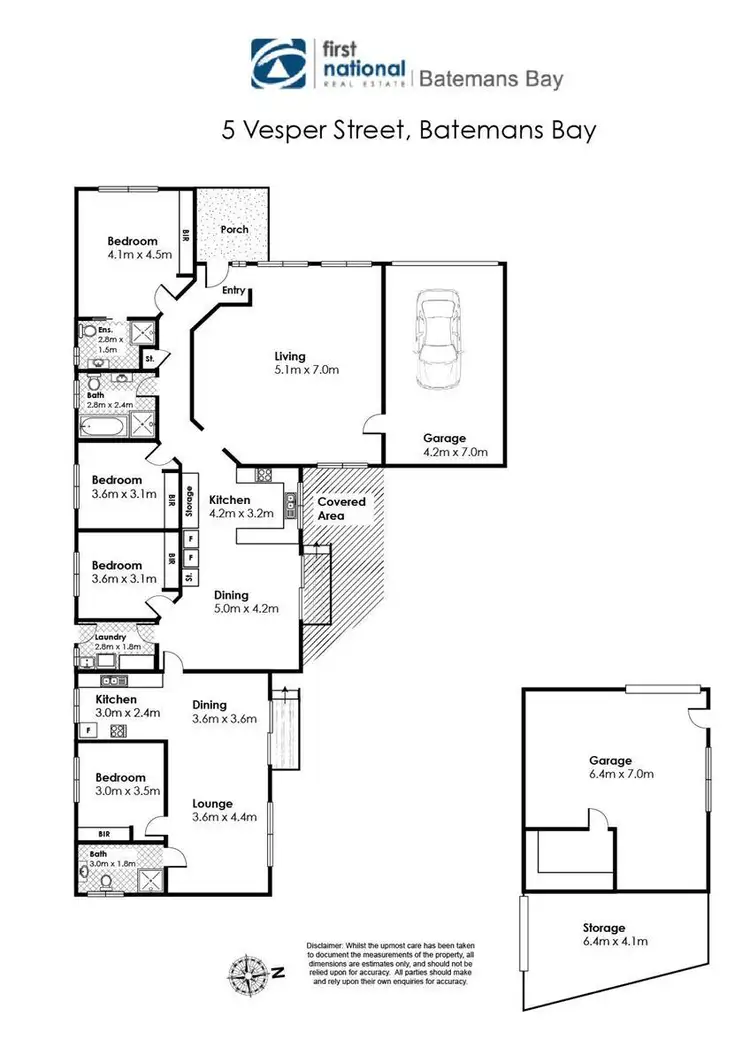 Floorplan of Homely house listing, 5 Vesper Street, Batemans Bay NSW 2536