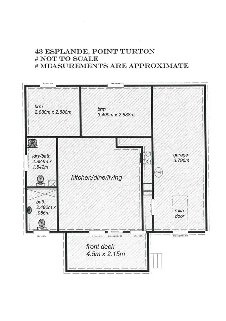 Floorplan of Homely house listing, 43 Esplanade, Point Turton SA 5575