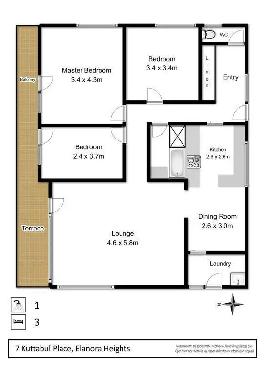 Floorplan of Homely house listing, 7 Kuttabul Place, Elanora Heights NSW 2101