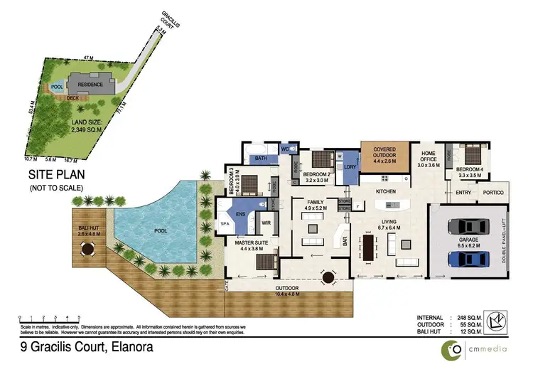 Floorplan of Homely house listing, 9 Gracilis Court, Elanora QLD 4221