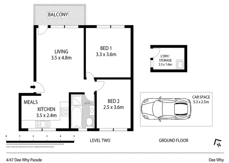 Floorplan of Homely unit listing, 4/47 Dee Why Parade, Dee Why NSW 2099