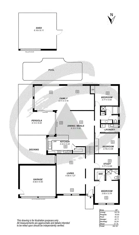 Floorplan of Homely house listing, 15 Clover Way, Nairne SA 5252