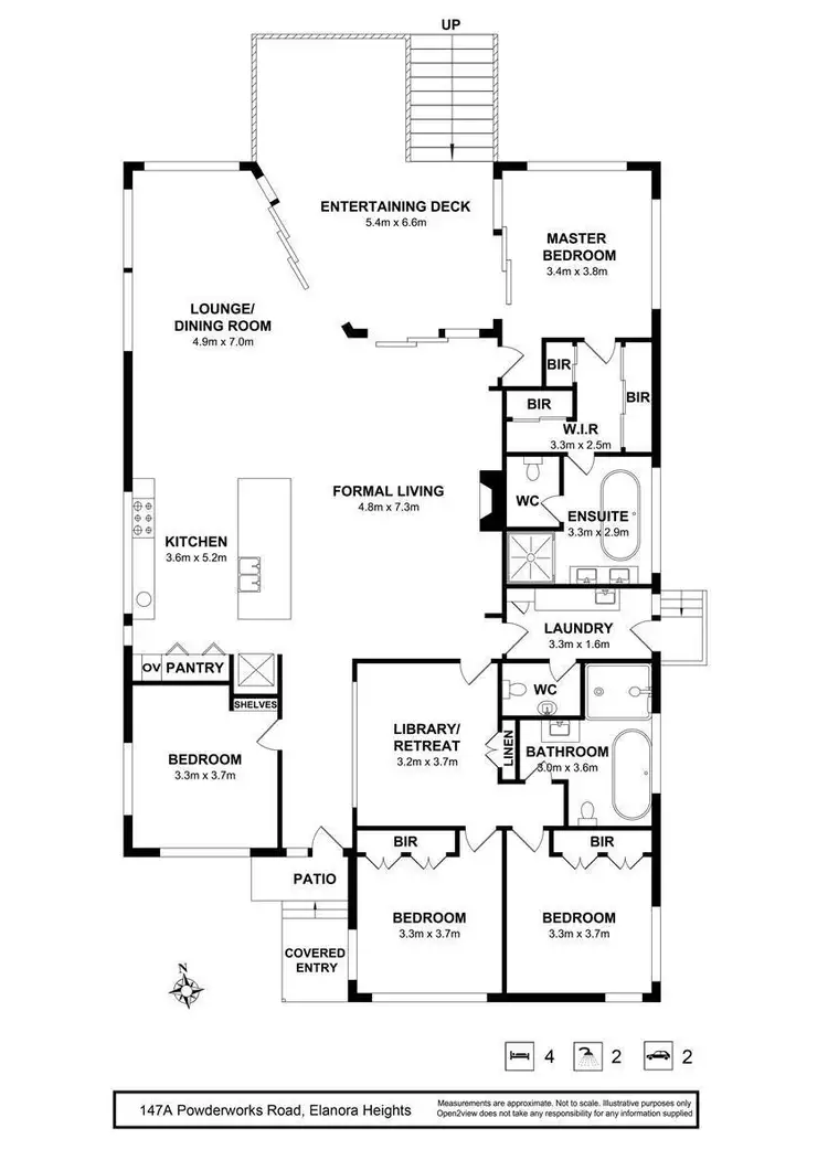 Floorplan of Homely house listing, 147A Powderworks Road, Elanora Heights NSW 2101