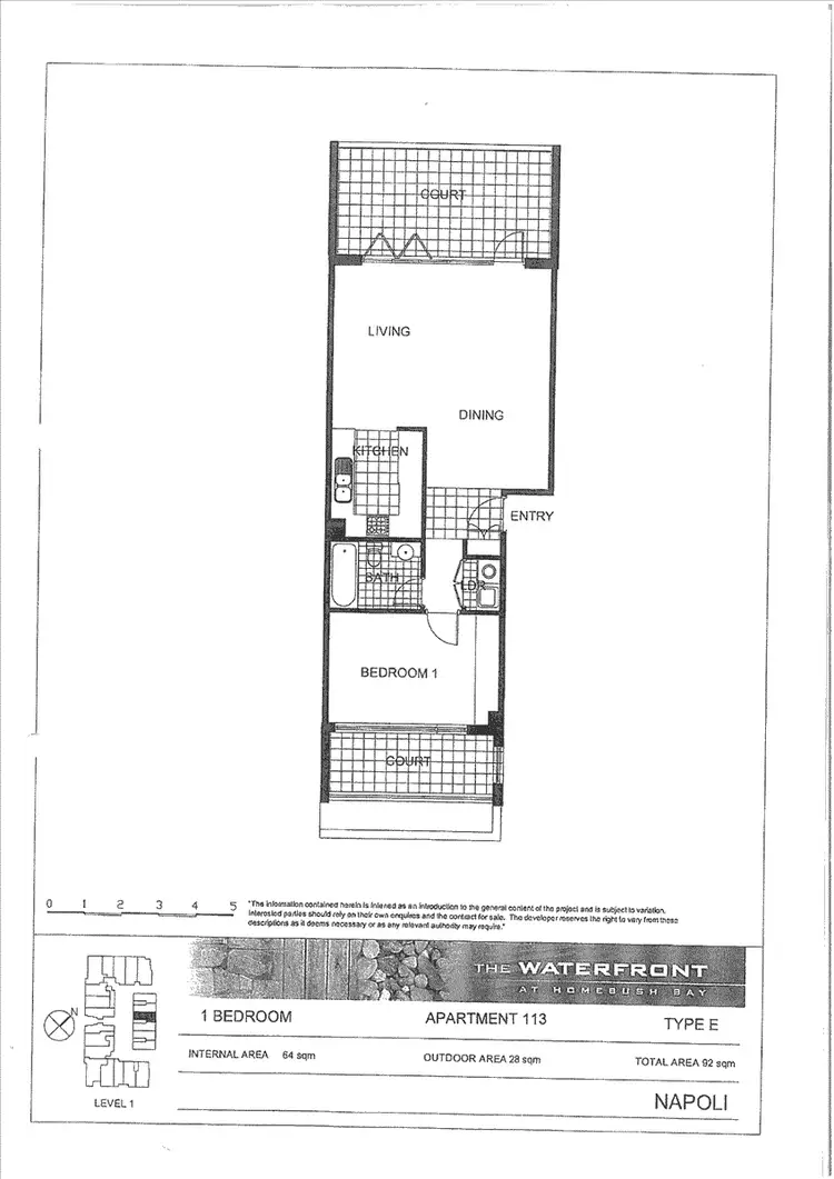 Floorplan of Homely apartment listing, Napoli 113/3 Stromboli Strait, Wentworth Point NSW 2127