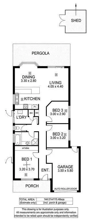 Floorplan of Homely house listing, 3 Moonya Avenue, Seacombe Gardens SA 5047