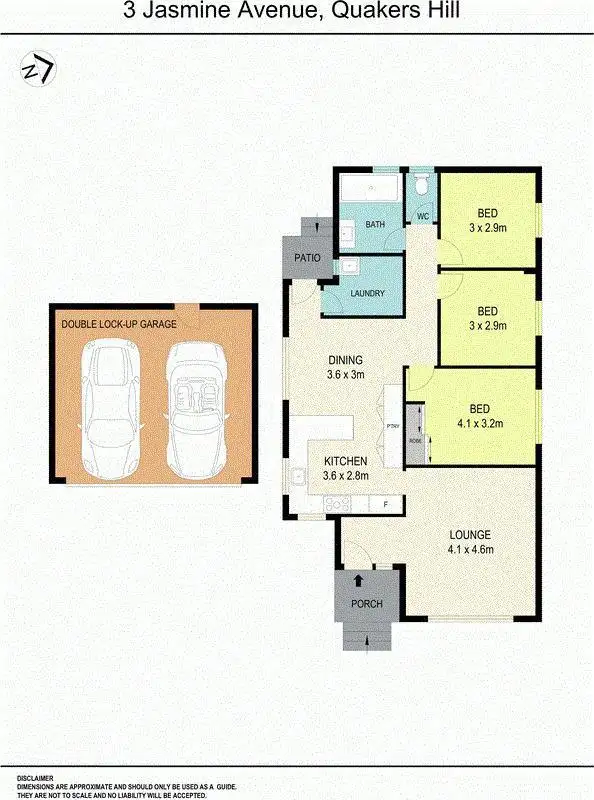 Floorplan of Homely house listing, 3 Jasmine Avenue, Quakers Hill NSW 2763