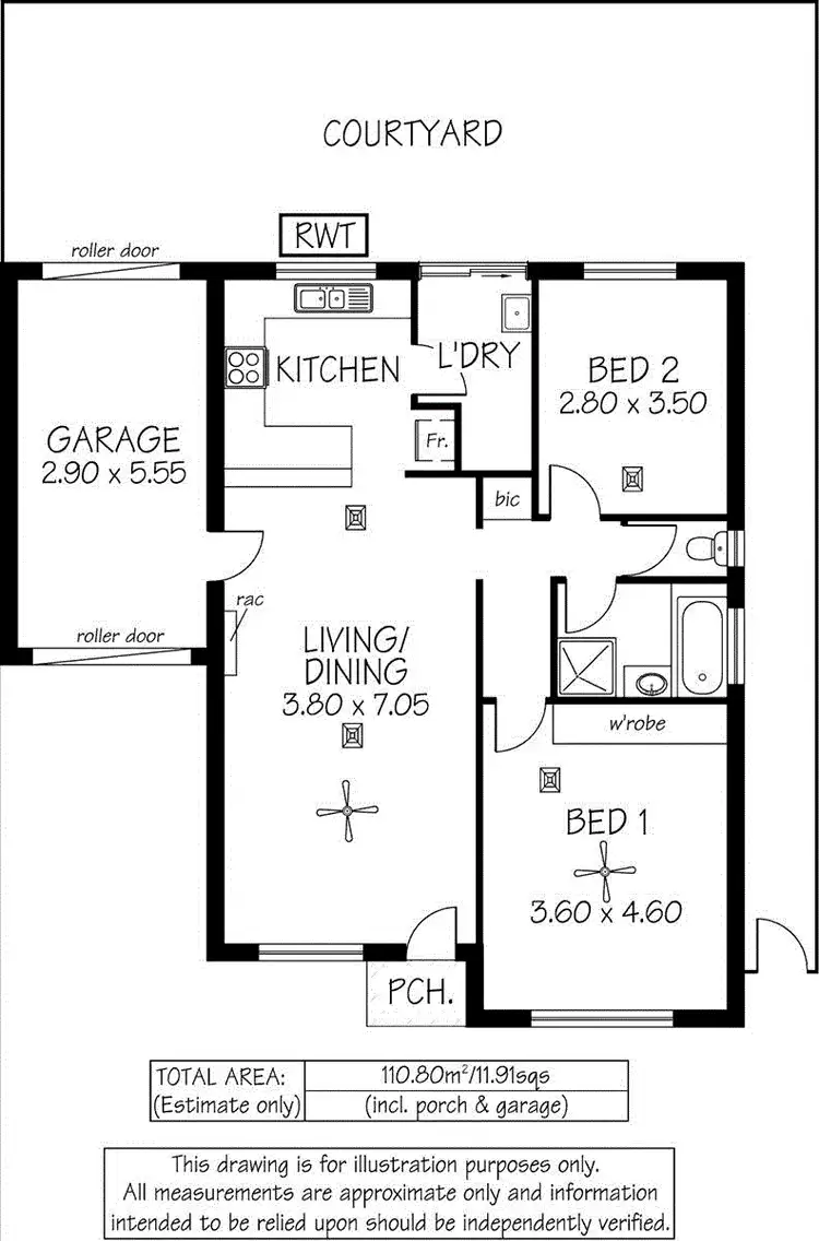 Floorplan of Homely unit listing, 7/35 Lukin Crescent, Golden Grove SA 5125