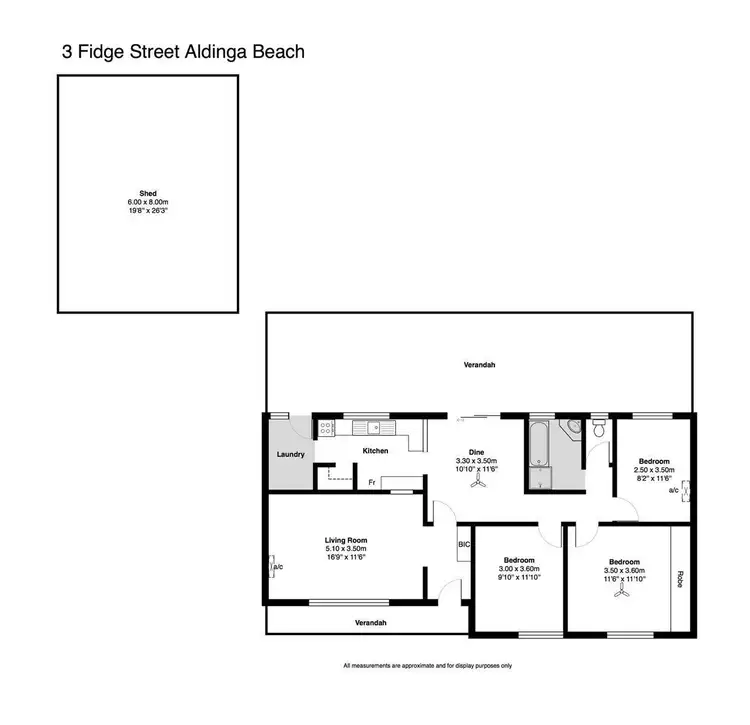 Floorplan of Homely house listing, 3 Fidge Street, Aldinga Beach SA 5173