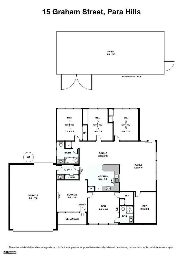 Floorplan of Homely house listing, 15 Graham Avenue, Para Hills SA 5096