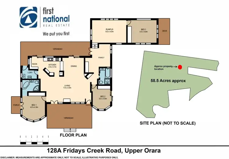 Floorplan of Homely rural property listing, 128A Fridays Creek Road, Upper Orara NSW 2450