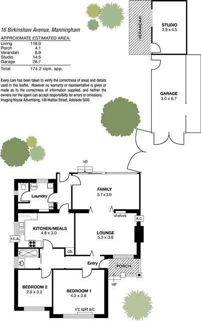 Floorplan of Homely house listing, 16 Birkinshaw Avenue, Manningham SA 5086