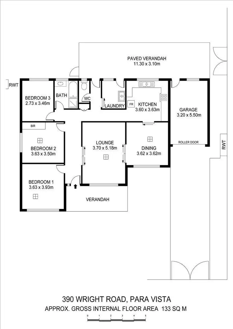 Floorplan of Homely house listing, 390 Wright Road, Para Vista SA 5093