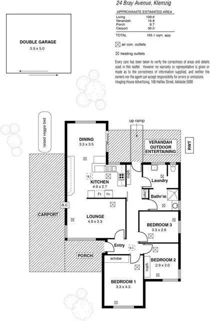 Floorplan of Homely house listing, 24 Bray Avenue, Klemzig SA 5087