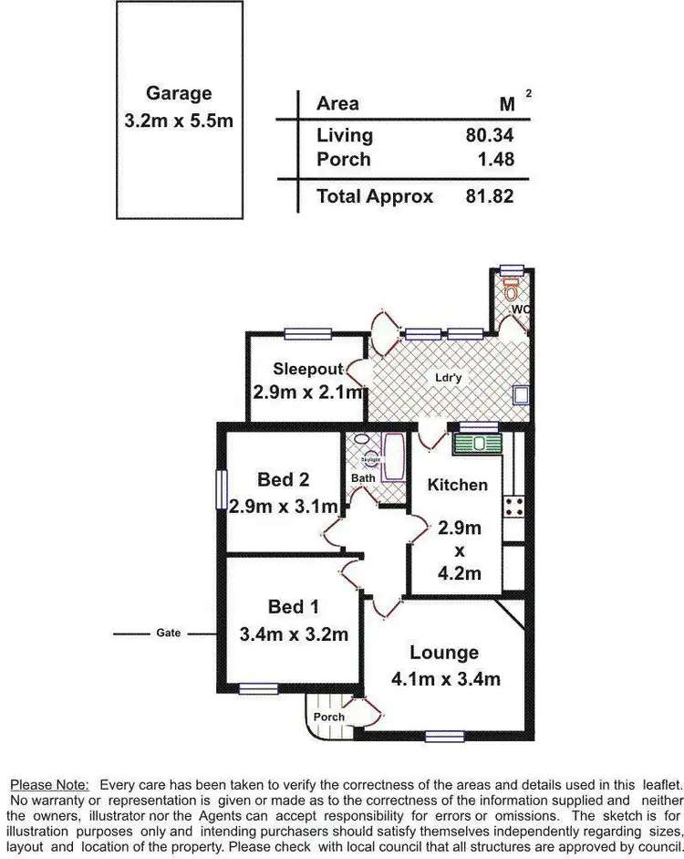 Floorplan of Homely house listing, 5 Fewings Avenue, Brooklyn Park SA 5032