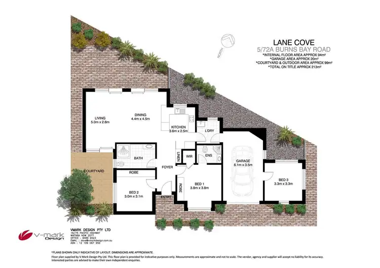 Floorplan of Homely villa listing, 5/72a Burns Bay Road, Lane Cove NSW 2066