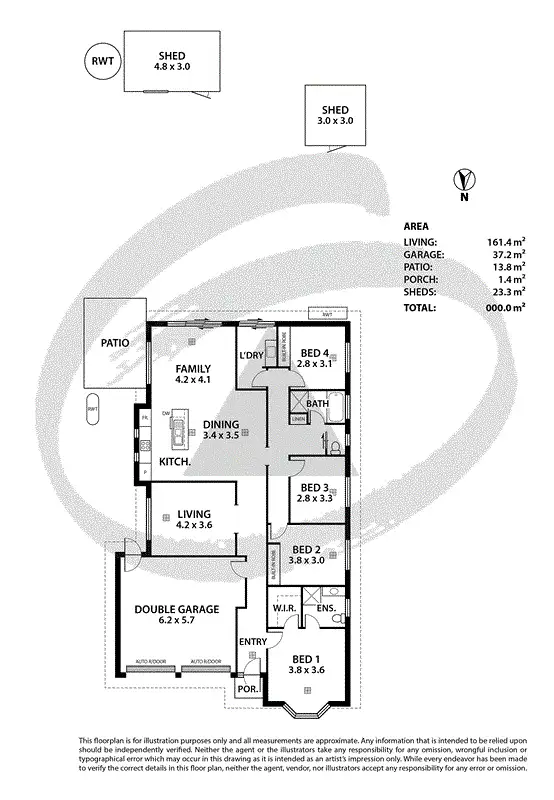 Floorplan of Homely house listing, 27 Haeusler Drive, Nairne SA 5252