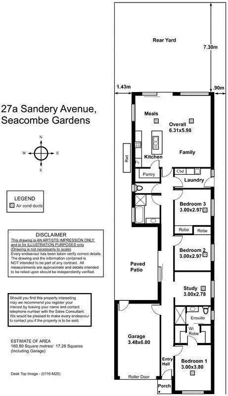Floorplan of Homely house listing, 27A Sandery Avenue, Seacombe Gardens SA 5047