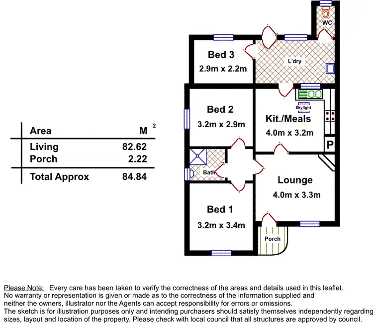 Floorplan of Homely house listing, 1 Tulloch Avenue, Pennington SA 5013
