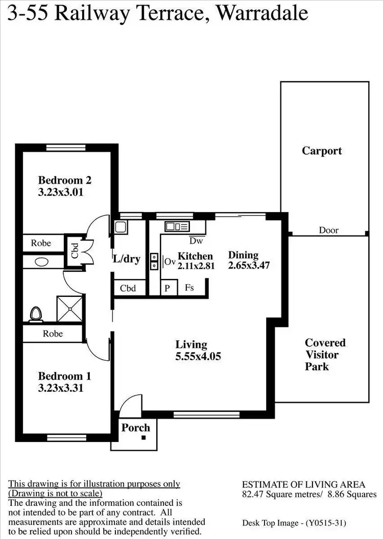 Floorplan of Homely house listing, 55B Railway Terrace, Warradale SA 5046
