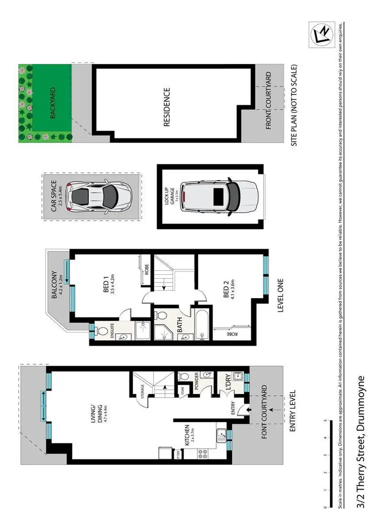 Floorplan of Homely townhouse listing, 3/2 Therry Street, Drummoyne NSW 2047