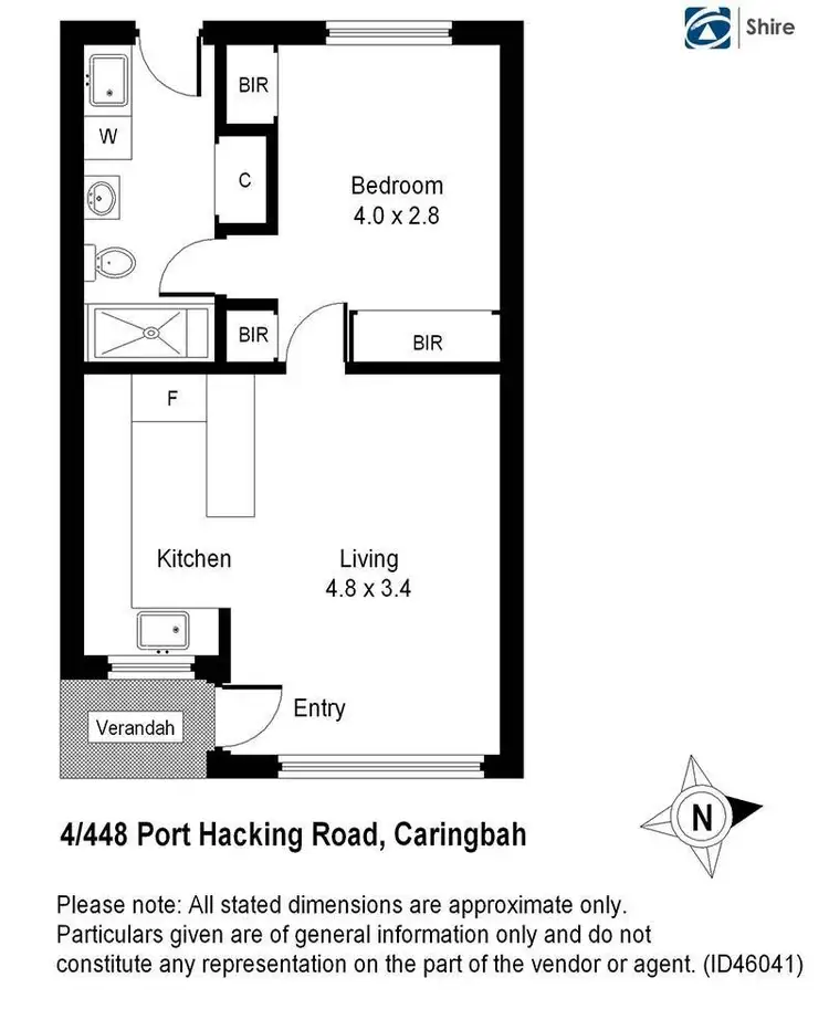 Floorplan of Homely villa listing, 4/448 Port Hacking Road, Caringbah NSW 2229
