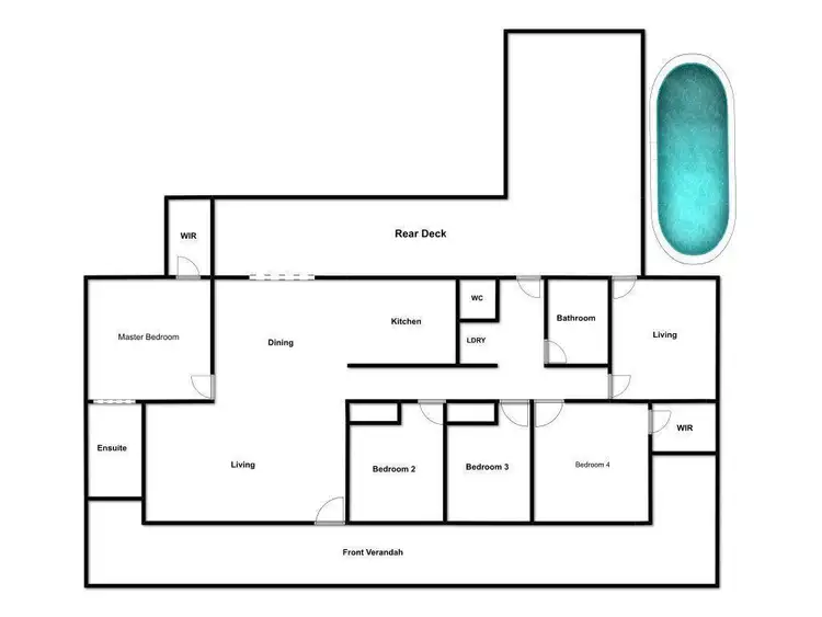 Floorplan of Homely rural property listing, 94-106 Thompson Road, Greenbank QLD 4124