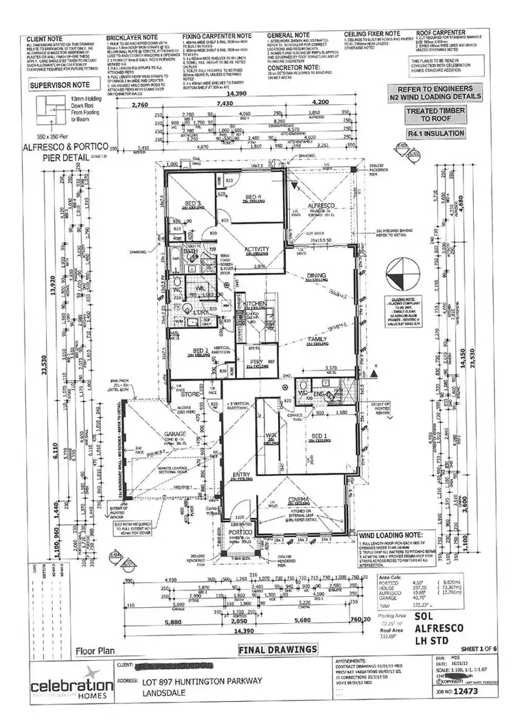 Floorplan of Homely house listing, 2 Huntington Parkway, Landsdale WA 6065
